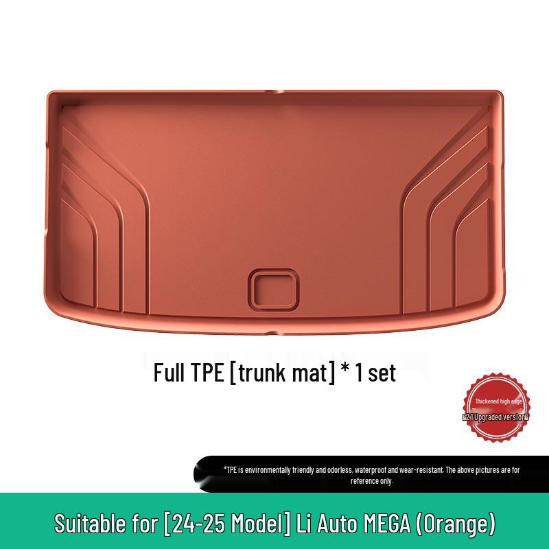 Eco-Friendly TPE Floor Mats for 2024-2025 Li Auto MEGA Car, Vehicle-Specific and Trunk Mats.