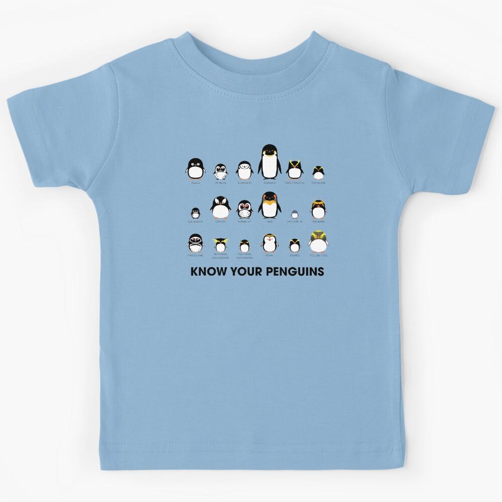 Know Your Penguins Kids T-Shirt 160