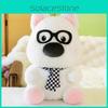 Dog Glasses Plush Toy West Highland White Terrier Doll Children Gift Day