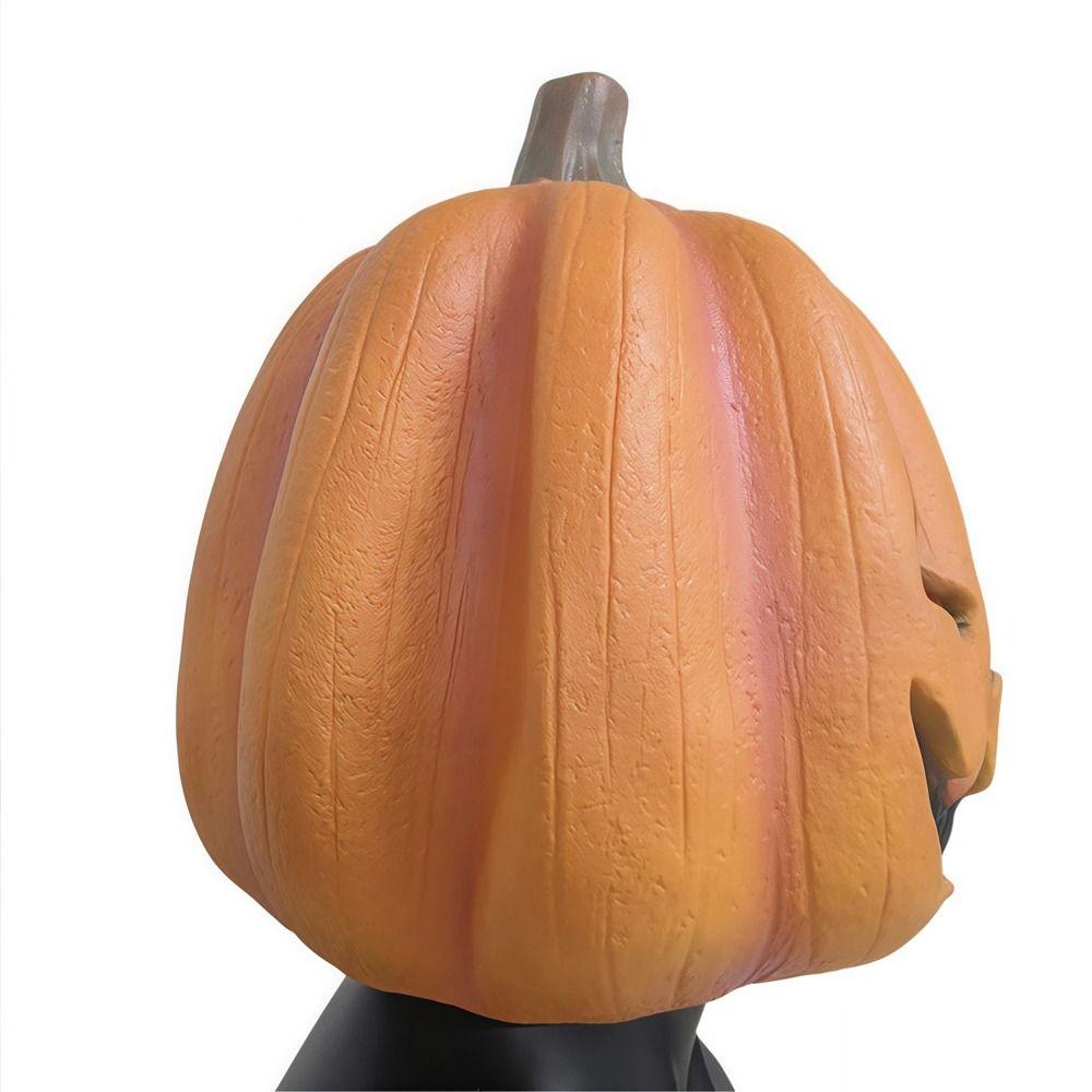Latex Jackolantern Mask Head Cover Scary Pumpkin Mask Prank Props Masquerade Mask Carnival Event