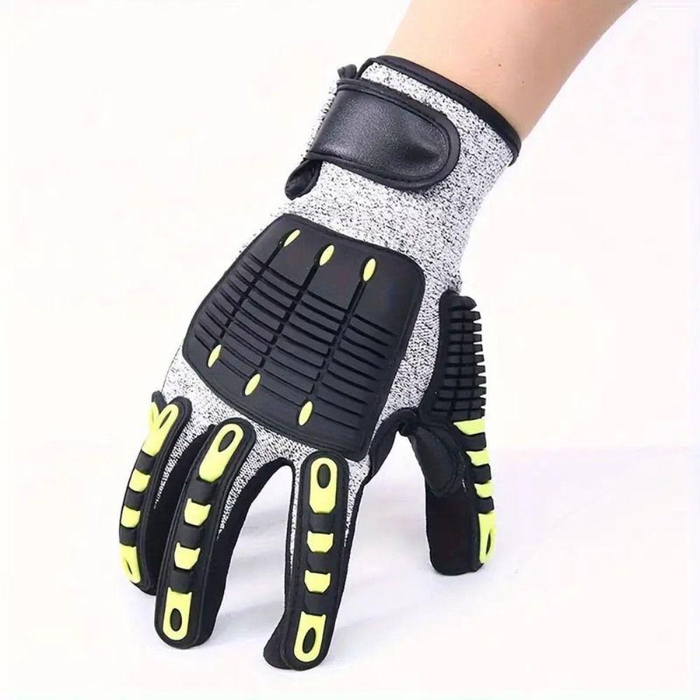 Oil-proof Anti Cutting Gloves Shock Absorbing Anti-smashing Gloves  Rescue Work