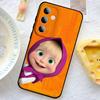 Cartoon M-MashaS And The B-Bears Phone Case For Samsung Galaxy S24/S25/S22/S30/Note20/Lite/Ultra Soft Original Liquid Silicone