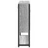 Vidaxl Bathroom Cabinet with Mirror, Grey Sonoma Oak, 60X16X60 Cm