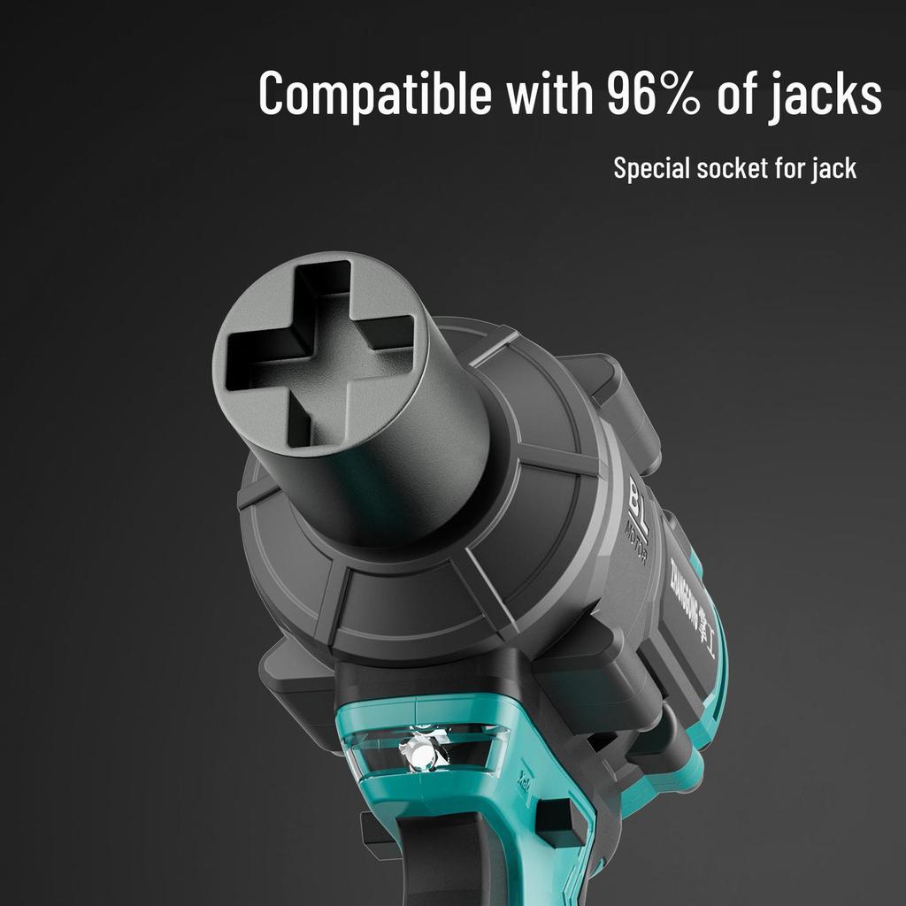 Effort-Saving Hydraulic Jack Socket Adapter for Electric Wrench