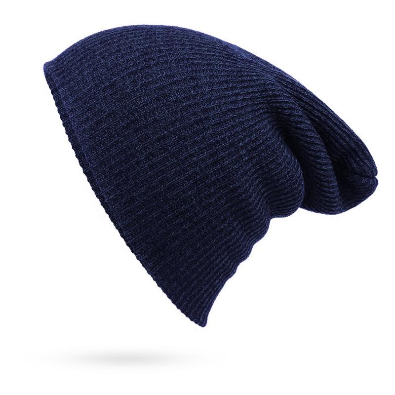 Men Unisex Women Knit Baggy Beanie Winter Hat Ski Slouchy Chic Knitted Cap Skull