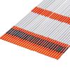 Einfahrtsmarkierungen, 100 Stück, 122 cm, 0,79 cm Durchmesser, Orangefarbene Fiberglasstangen Schneepfähle mit Reflektierendem Band