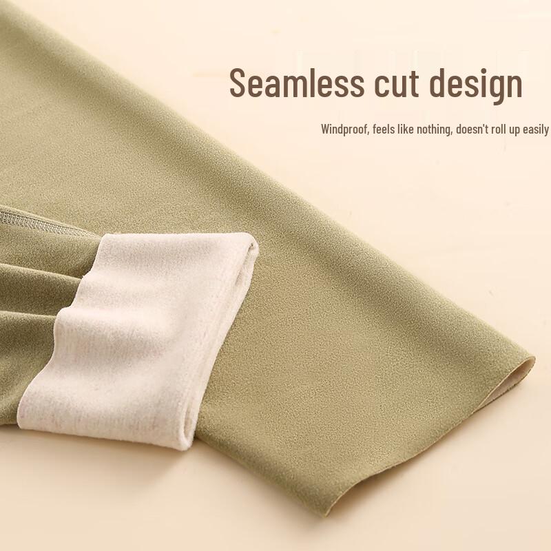 Gujin Women's De Velvet Thermal Leggings