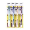Tri-Head Soft & Hard Bristle Adult Toothbrush with 3D Tongue Scraper