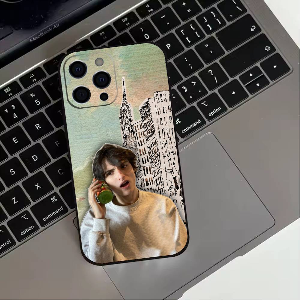 Schauspieler Finn Wolfhard Handyhülle Für iPhone 17,16,15,14,13,12,11 Plus,Pro Max,XS,Weiche Silikon Schwarze Hülle