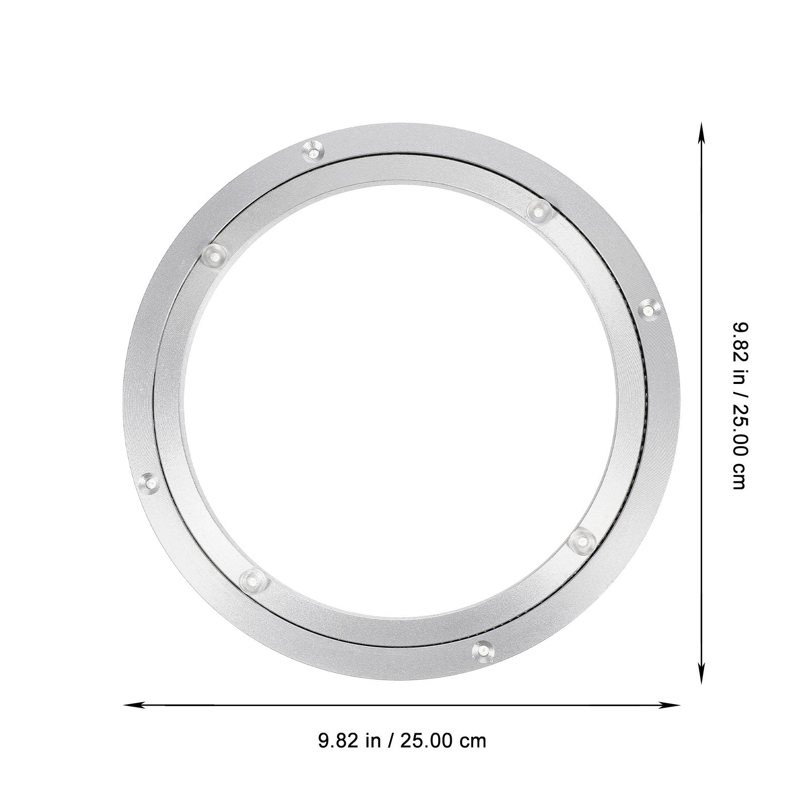 

Heavy Duty Aluminum Alloy Turntable Bearing Table Swivel Plate Smooth Surface Sturdy Dining Table Rotating Base