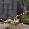 Line Incense Burner Stick Holder Fragrance Stand Meditation Dragon Shape Coil Base Mini Metal Support Rods Home Decor