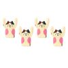 4Pcs Cartoon Photo Clip Cute Cat     Resin Stable Eye Catching Animal Note Holder for Wedding Party