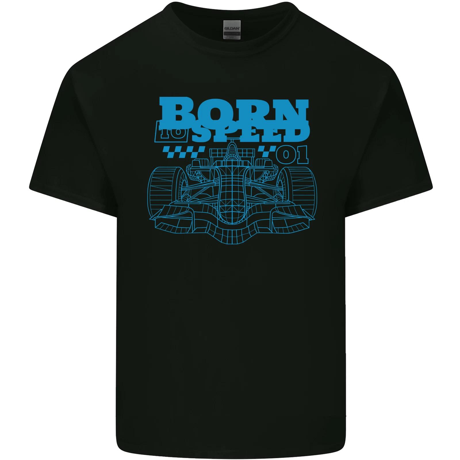 Motorsport Born to Speed Formula Racing Car Kids T-Shirt Childrens M