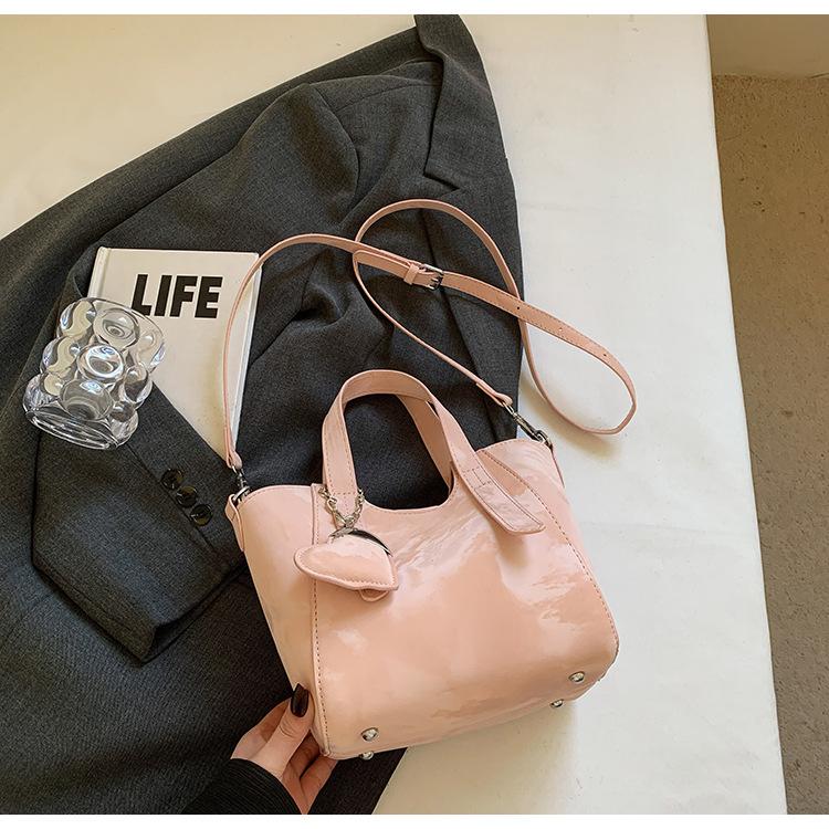 

2025 spring new Korean vegetable basket handbag versatile small bag shoulder crossbody small tote bag high sense