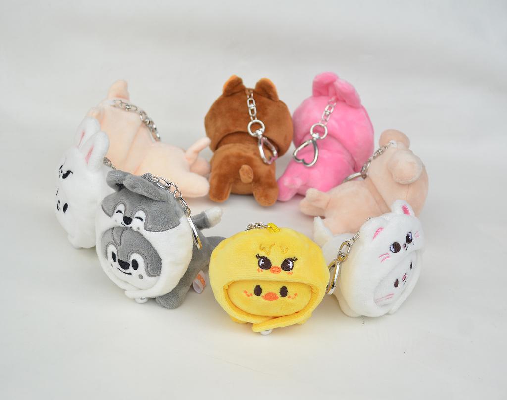 45-50cm Plush Keychain Toy Wolfchan Keychain Kawaii Cartoon Stuffed Animal Plushie Doll Large Sleeping Pillow Gift