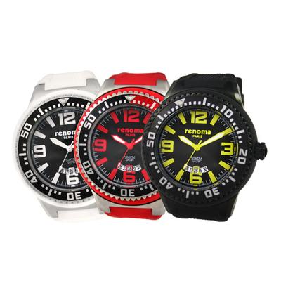 [RENOMA WATCH] RENOMA WATCH 100M Diver Water-Resistant Rubber Band Watch RE130