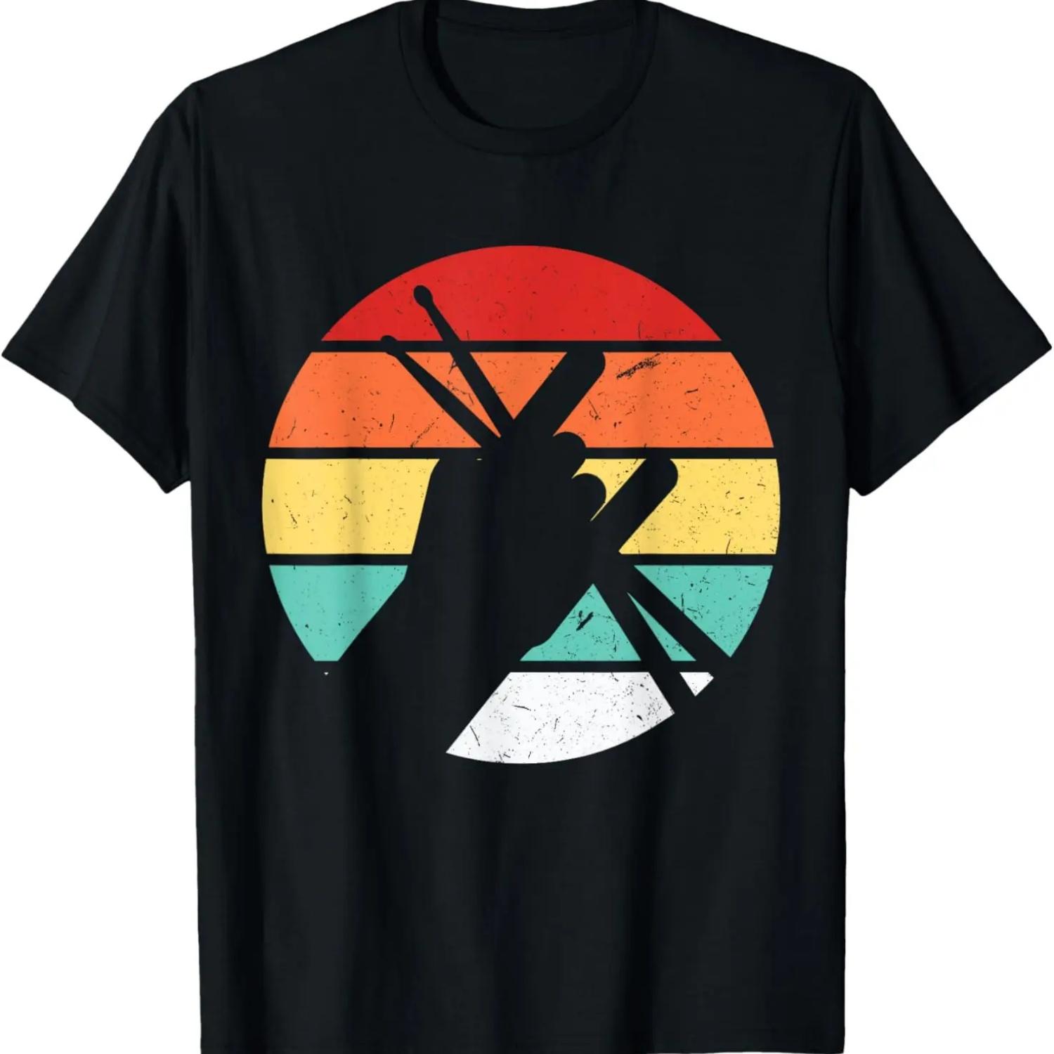 Drummer Gift Idea Musical Instrument Drums T-Shirt S