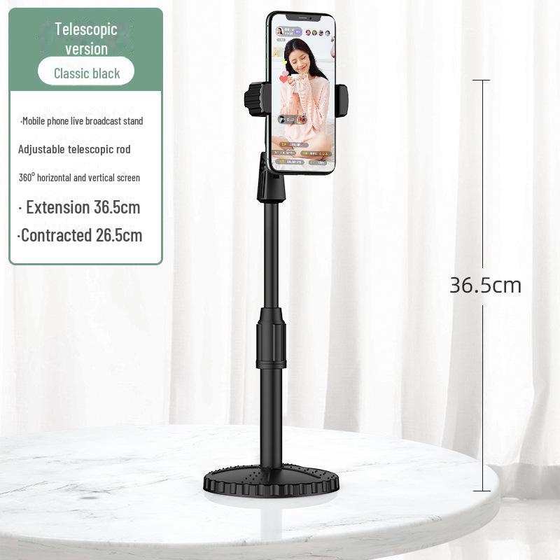 Invisible Mobile Phone Stand: Retractable Desktop Holder for Lazy Live Streaming and Online Classes
