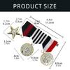 Militarys Badge Brooch Pin Fastness Exquisites Designs for Soldier Jackets Coat Costume Uniform Decorations