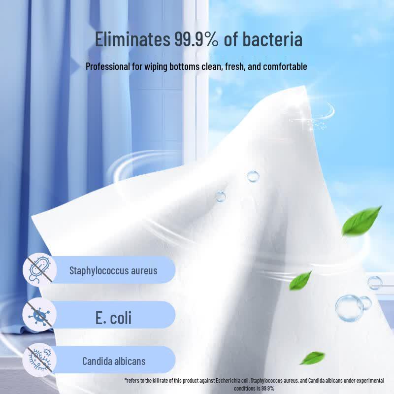 DEEYEO Portable Unscented Flushable Wet Wipes