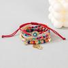 European American Fashion Bohemian Layered Beaded Bracelets Elastic Ethnic Bracelets for Women Female Bangle Bracelet