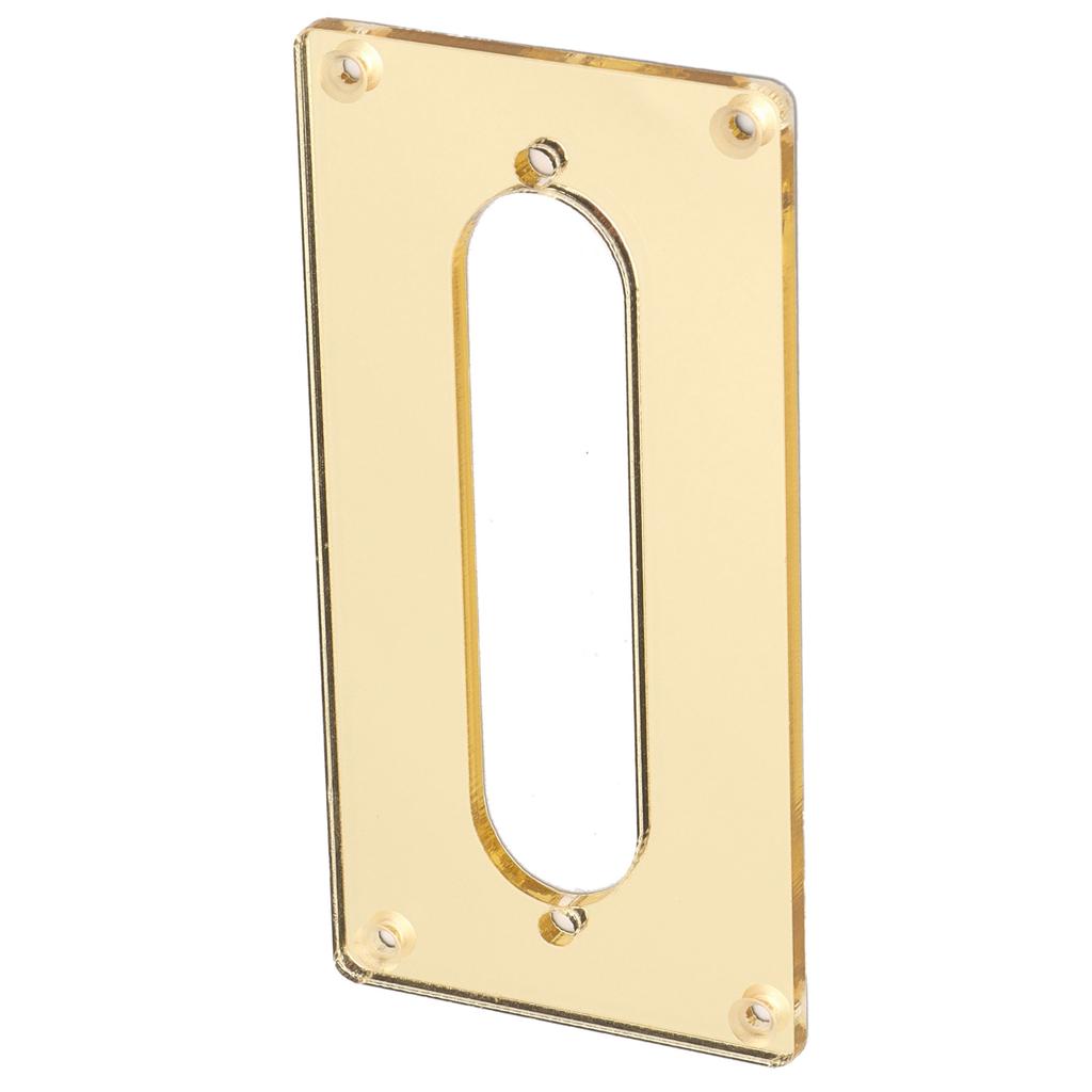 Tonabnehmer-Montagerahmen Acryl Goldene Spiegelabdeckung Ersatz mit Loch für E-Gitarre