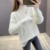 Women's Sweater Autumn and Winter Clothes Thickened High Neck Fried Dough Twists Blouse Women's Knitting Base Coat Winter