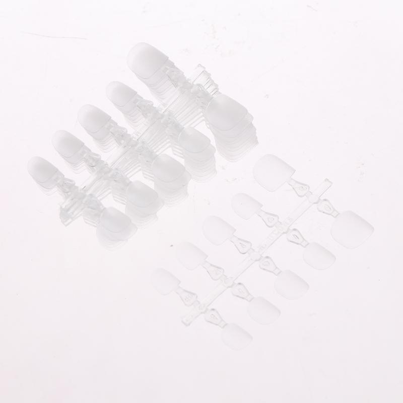 100Pcs Kids False Nails Press On Nails Coffin Artificial Nails Clear Fake Nail Tips For Extension Manicure Tool