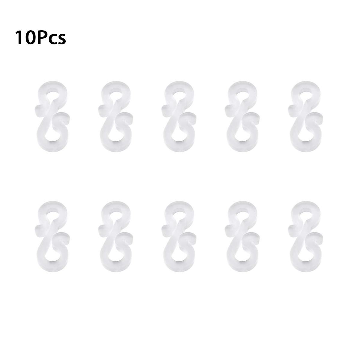 

10-100 шт. Рождественские клипсы для гирлянд, крючки-подвески для желобов, S-образные клипсы для подвешивания уличных гирлянд, веревочных гирлянд, украшение для рождественской елки