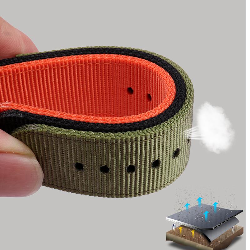 Hoge kwaliteit heren band accessoires 24x16mm Voor timex horlogeband heren tide kompas band T2N721 T2N720 nylon band