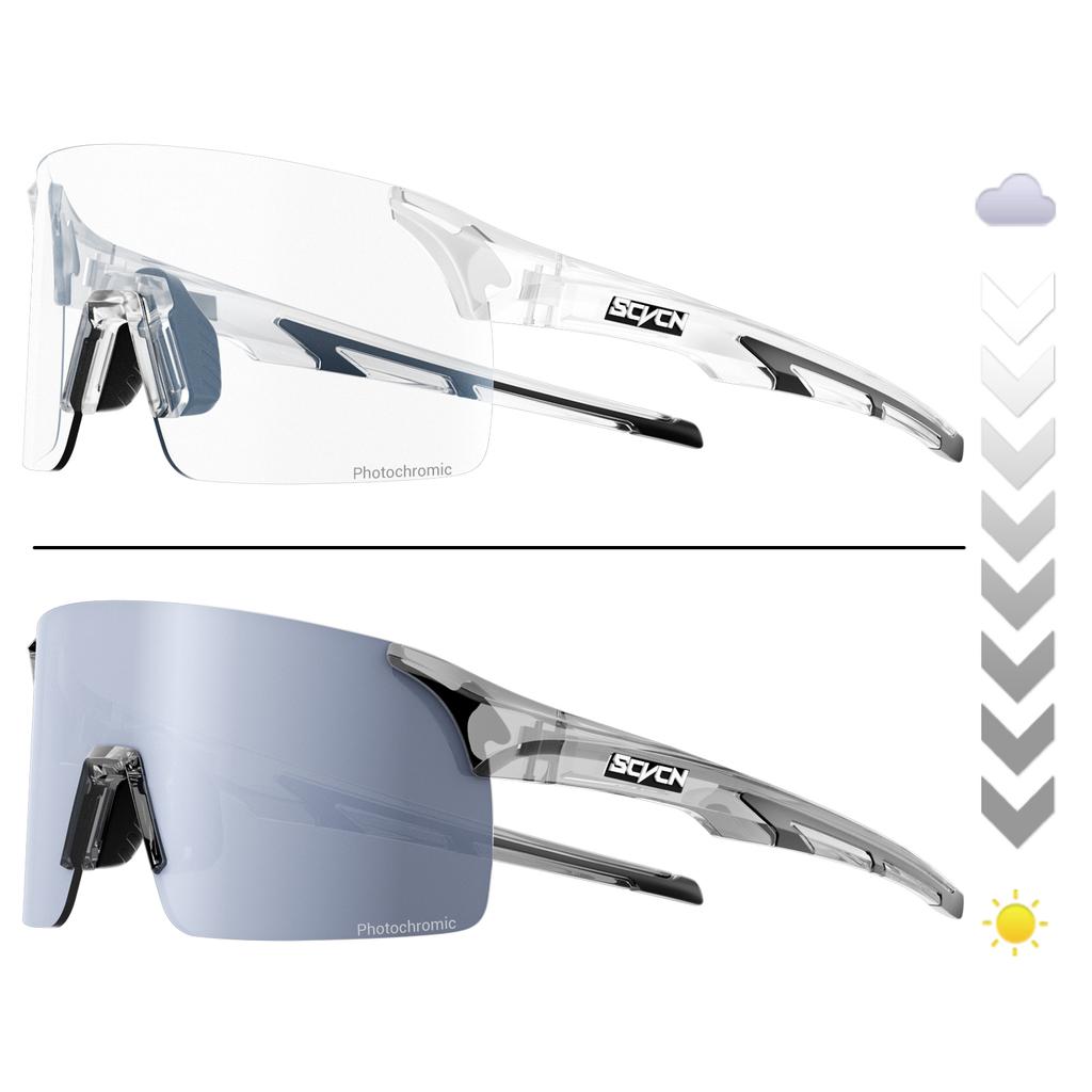 Scvcn Photochromic Sunglasses Cycling Blue Outdoor Sports Bike Glasses Red Man MTB Fishing Glasses Eyewear Bicycle Goggles 2024