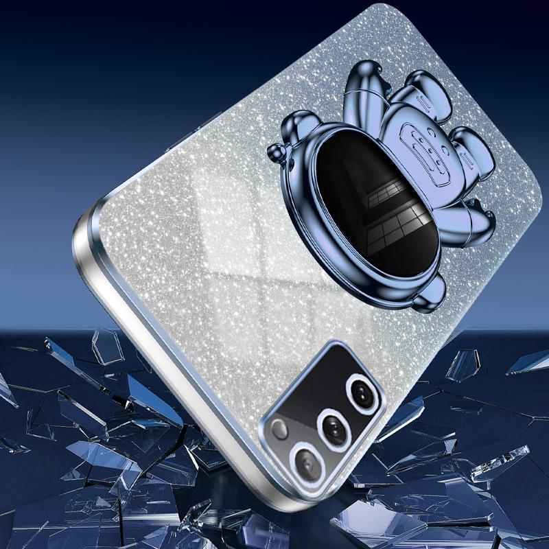 For Samsung Galaxy S20 FE 2022/S20 Lite/S20 FE 5G/S20 FE Astronaut Kickstand Phone Case PC+TPU Cover