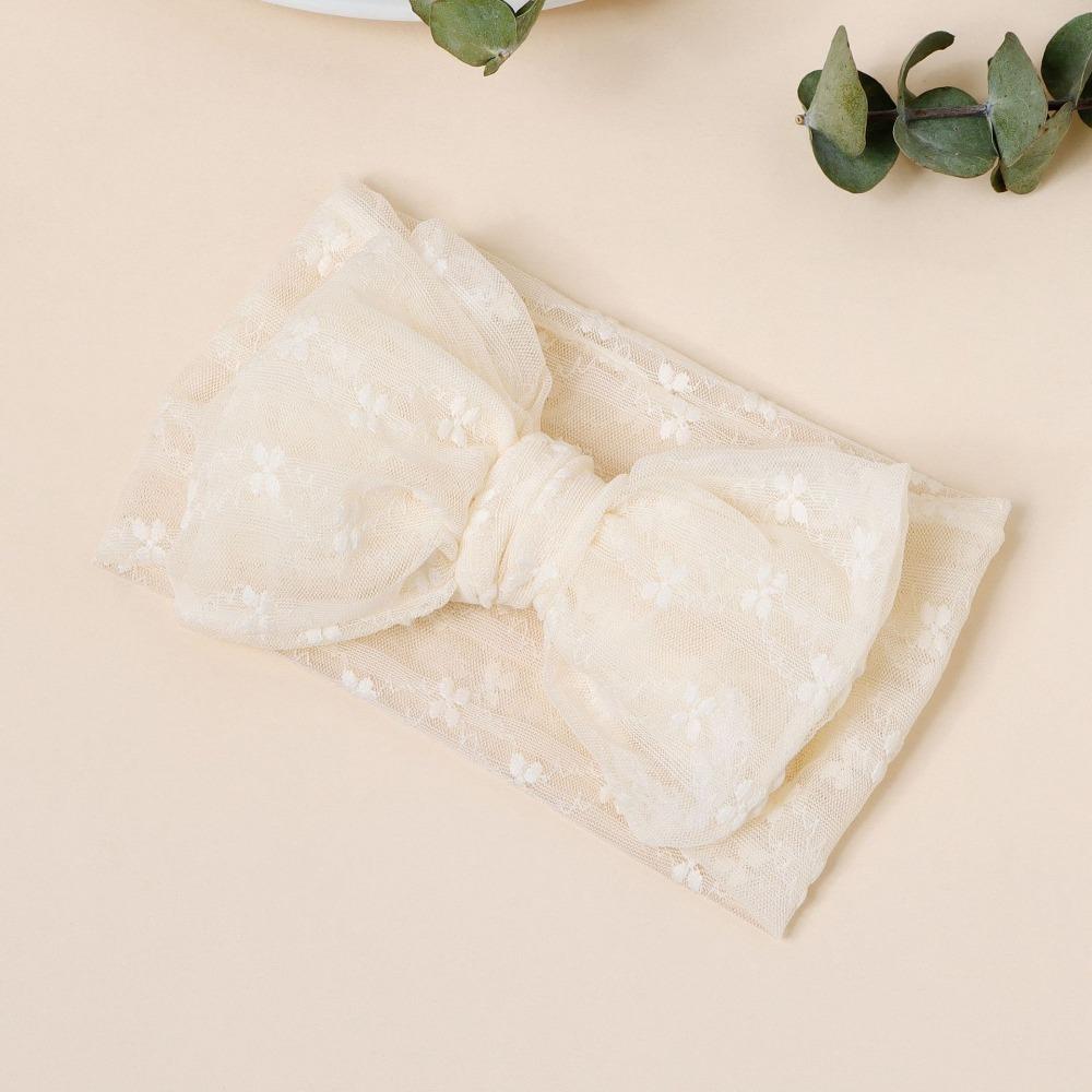 High Elasticity Bow Headband Soft Breathable Lace Mesh Headband Baby Headband Hair Accessories