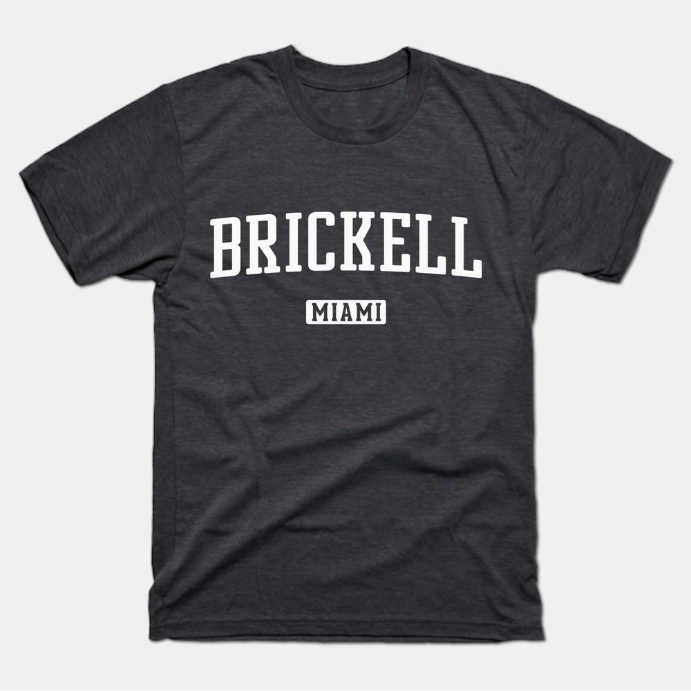 Brickell Shirt | Brickell Miami T-Shirt | Men Women Adult Unisex Tee Unisex T-Shirt XL