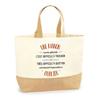 Tote Bag - PLANETEE - A Manon So Great Forget - Jute - Beige - Printed In France