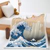 Digital Printed Wish Cartoon Student with Lamb Fleece Crystal Fleece Blanket