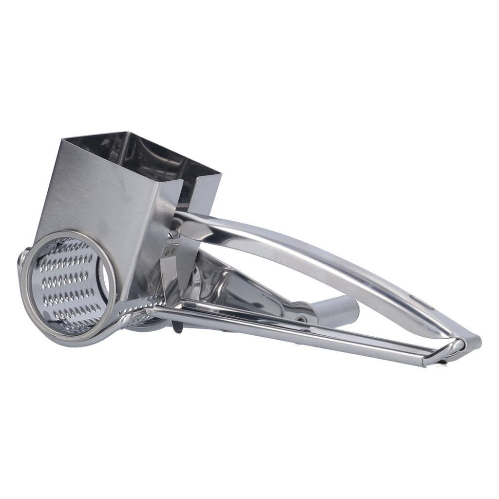 Cheese Grater Handhold Rotarting Stainless Steel Cheese Shredder for Household Chicken Cheese