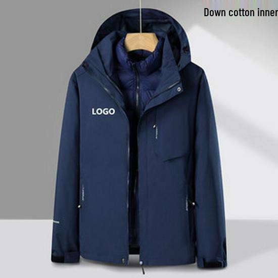 Unisex Windproof Jacket: 3-in-1 Down Cotton Outdoor Fishing Coat