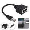Universal Ethernet Cable Splitter RJ45 High-Speed Easy Installation Network Adapter Internet Port Extender 1 to 2