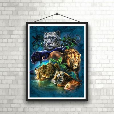 5D DIY Diamond Painting Animals Cross Stitch Kit Mosaic Diamond Embroidery Rose Full Round/Square Drill Home Decoration