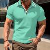 Summer New Men's Casual Sports Short-sleeved T-shirt Lapel POLO Shirt Tops