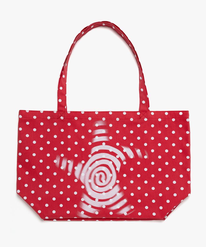 Webhouse Twister Star Tote Bag - Dot Red