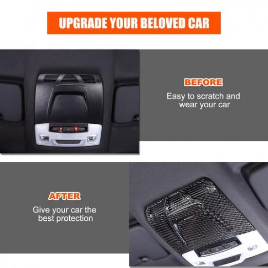 Carbon Fiber Roof Reading Light Panel Trim Sticker For Toyota Supra -2024