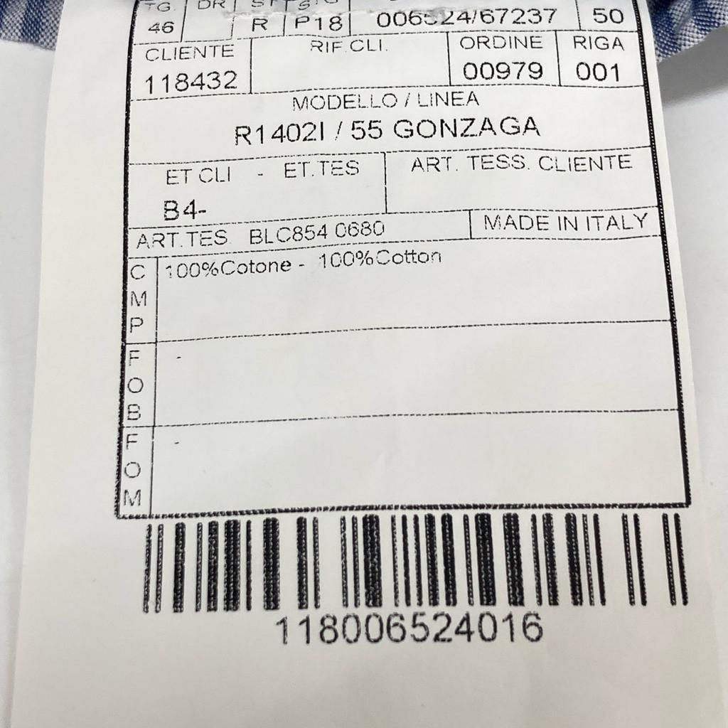 BOGLIOLI M1402I Cotton Striped Seersucker Jacket Jacket 46 Blue X whiteUsed