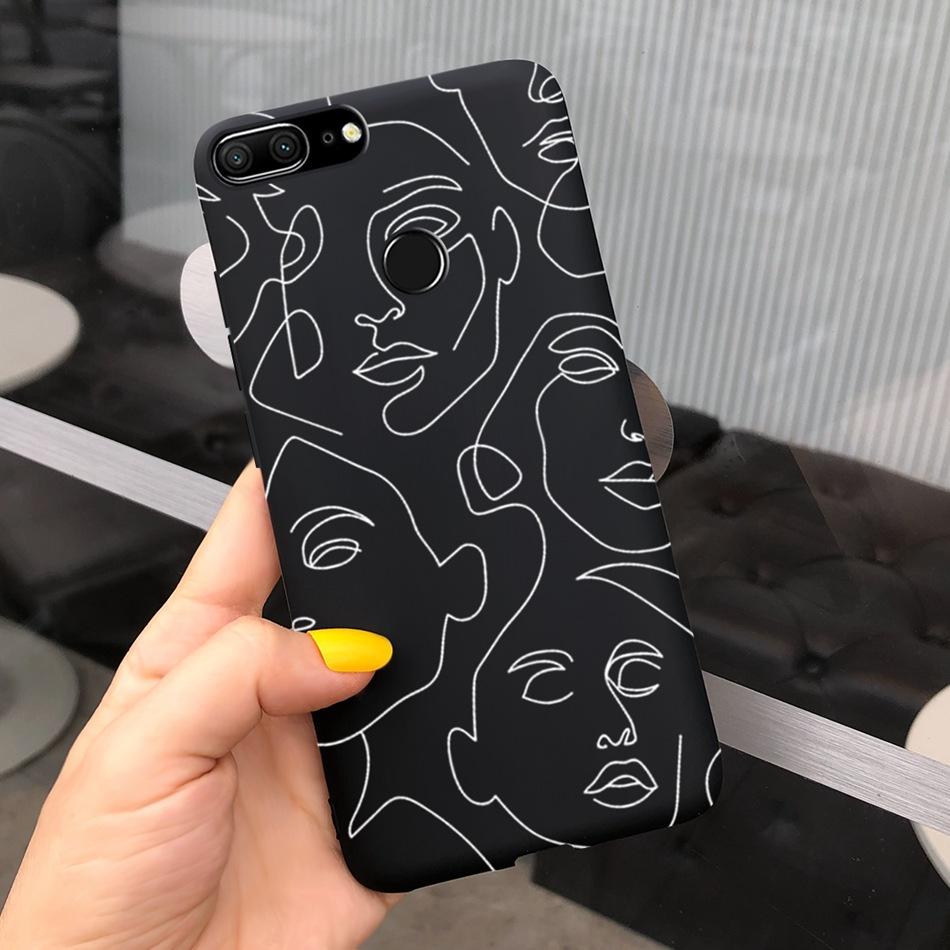 Cute Cartoon Phone Case For Honor 9 Lite LLD-L21 Candy Color Soft Silicone Back Cover For Honor 9 STF-L09 Funda Honor9 9Lite