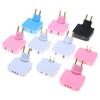 EU-Stecker 180 Grad drehbarer Steckdosenadapter Reise-Netzteilstecker Universeller Mehrfachsteckdosenadapter mit USB-Typ-C-Anschluss