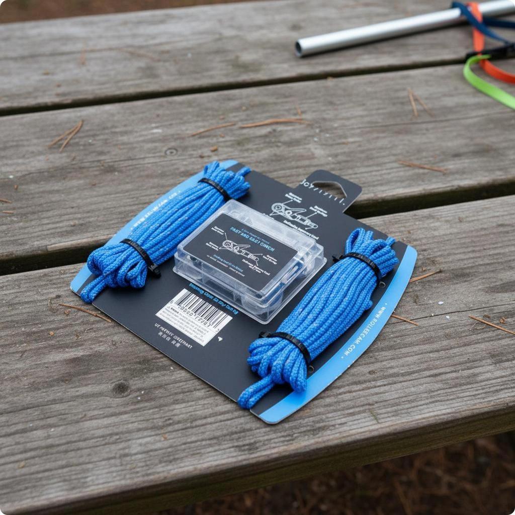 Cord Adjuster Tensioner Knot Cam Easy to Install Kit for Camping,