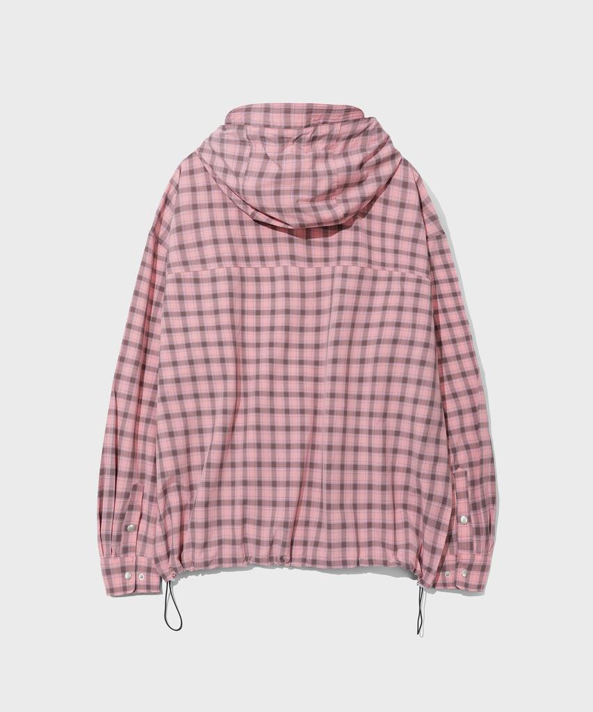 Secondmono Snap Check Hoodie Striukė [Rožinė]_Sejk011Pink
