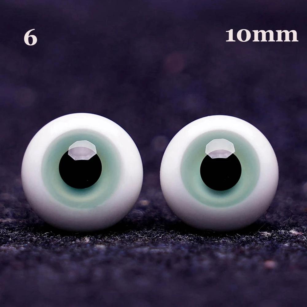 1Pair 6/8/10/12/14 Mm Glass Eyes Eyeball For Bjd Doll Blue Black Safety Animal Toy Eyes Diy Doll Making Crafts Toy Accessories