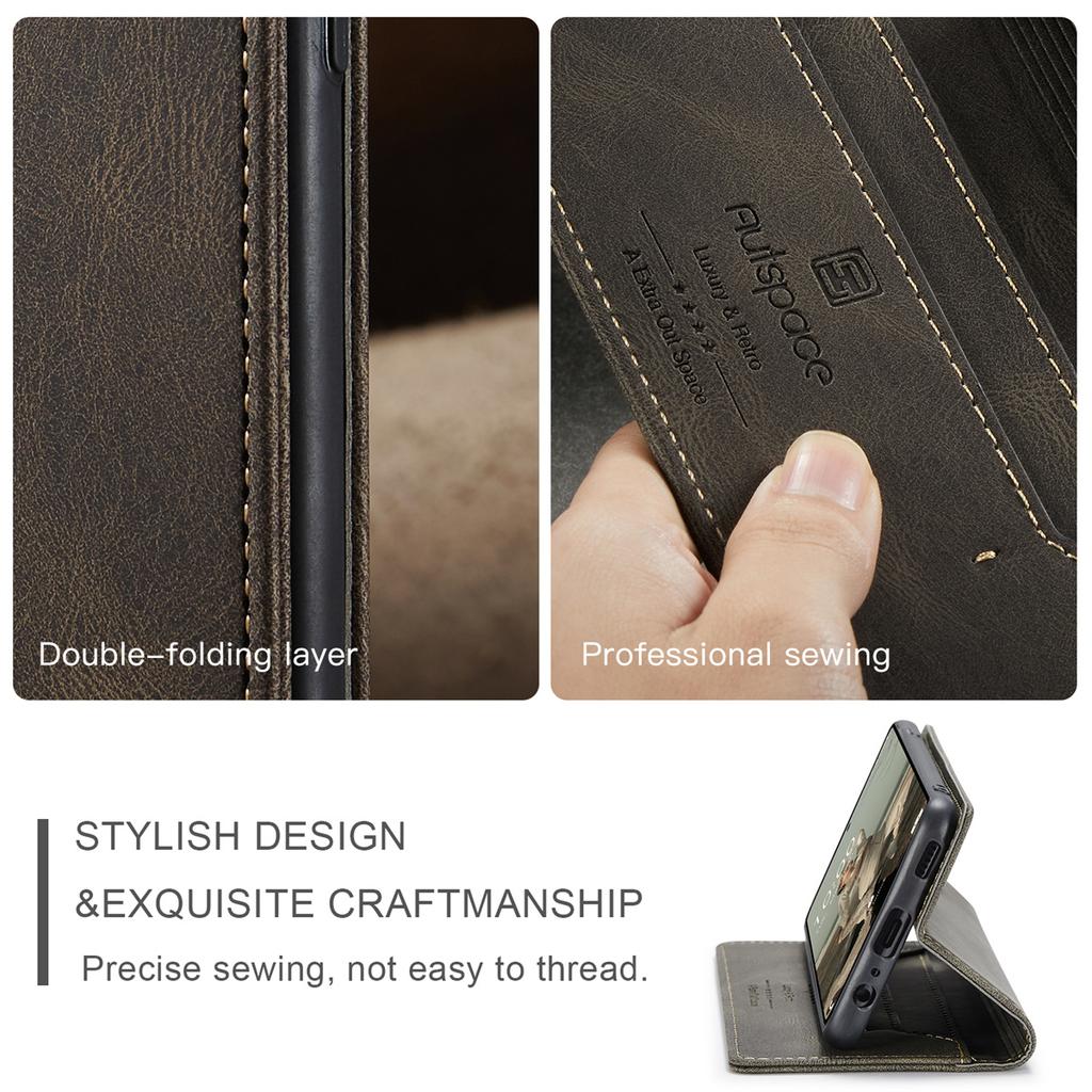 Premium Vintage Leather Wallet Case for Samsung Galaxy A72 4G/5G - RFID Protection Flip Cover with Card Slots, Shockproof Retro Style (4 Colors)